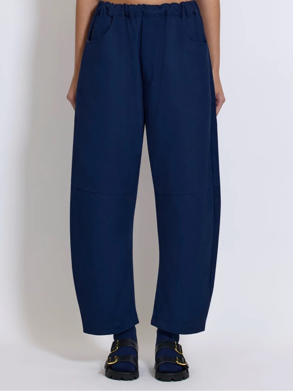 Roucha Cotton Canvas Pasch Pant in Ocean Blue